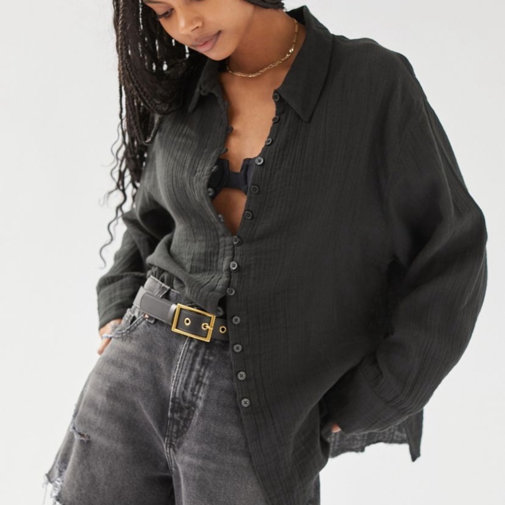 Urban Outfitters Addison Button Front Blouse